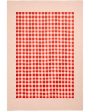 新品】ami parisプレイド レッド コットン ビーチタオル