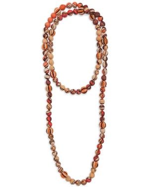 Maliparmi Sunset Paisley Printed Necklace - White