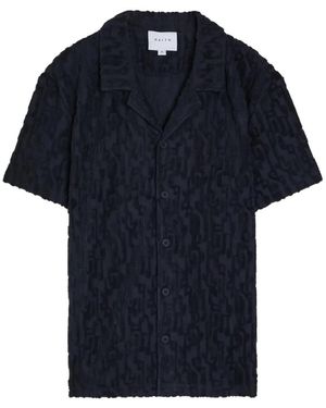 Raith Camicia Fausto Con Motivo Geometrico - Blu