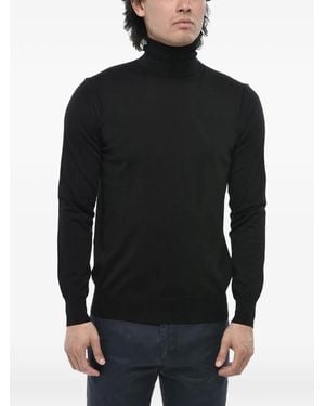 Paolo Pecora High-Neck Virgin-Wool Knit - Black