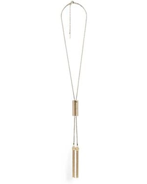 Balmain Collier Sautoir À Franges - Blanc
