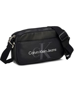 Calvin Klein Logo Messenger Bag - Black