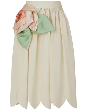 Simone Rocha Rosette Basque Midirock - Weiß