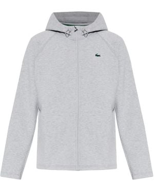 Lacoste Zip-Up Hoodie - Gray