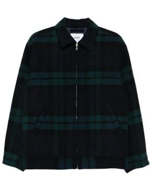 WTAPS Checked Zip-Up Shirt Jacket - Black