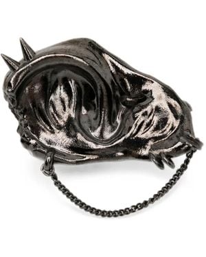 Yohji Yamamoto Rocker's Ear Brooch - Black