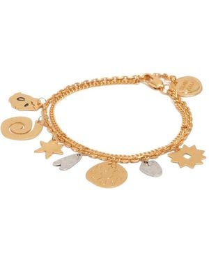 Bimba Y Lola Double Chain Two-Tone Bracelet - Metallic
