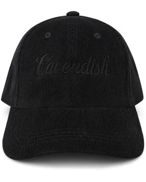 CAVENDISH® Logo-Embroidered Corduroy Baseball Cap - Black