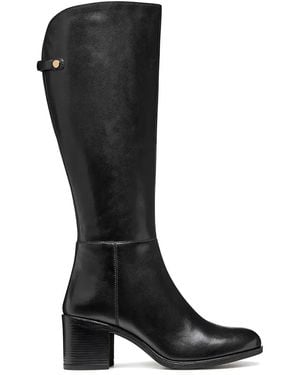 Geox Bottes New Asheel 65 Mm À Talon Épais - Black