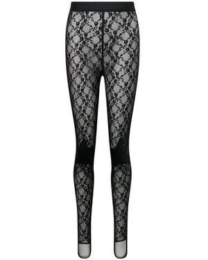 Pushbutton Star-Patch Leggings - Grey