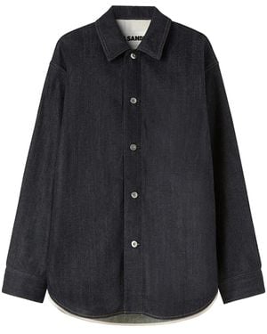 Jil Sander ロングスリーブ デニムシャツ - ブラック