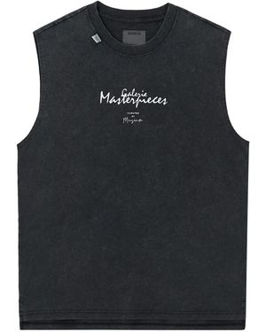 Musium Div. Graphic-Print Sleeveless T-Shirt - Black