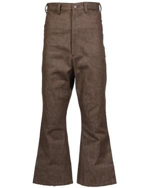 ryaw Objective Raw-Cut Flared Pants - Gray