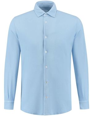 Fedeli Overhemd Met Lange Mouwen - Blauw