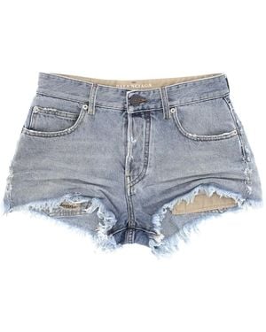 Balenciaga Kurze Jeans-Shorts - Blau