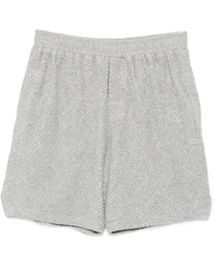 WRSTBHVR Shorts Fred V2 Con Motivo Geometrico - Grigio
