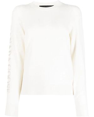 Canada Goose Fine-Knit Crew-Neck Sweater - White