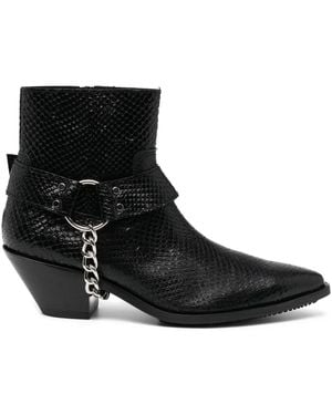Junya Watanabe 50Mm Chain-Detail Boots - Black