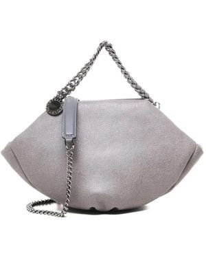 Stella McCartney Falabella Double-chain Handle shaggy Deer Bag - Grey