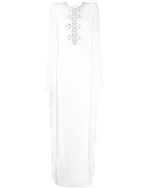 Jenny Packham Saga Crystal-Embellished Dress - White