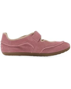 UGG Quill Touch-Strap Suede Sneakerinas - Pink