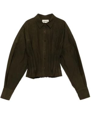 ShuShu/Tong Waist-Defining Shirt - Black