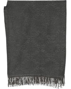 Liu Jo Poncho With Embossed Logo - Black