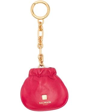 Balmain Pouch Chain Keyring - Pink