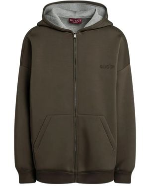 Gucci Hoodie Met Rits - Groen