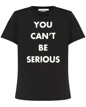 Moschino Graphic-Print T-Shirt - Black