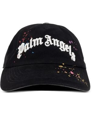 Palm Angels ペイント キャップ - ブラック