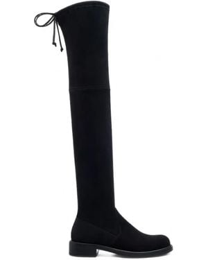 Stuart Weitzman Giseleland Tie-Back Over-The-Knee Boots - Black