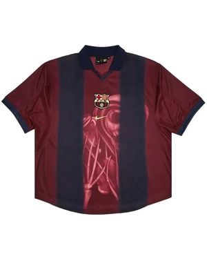 Travis Scott X Nike X Fc Barcelona Retro Skeleton T-Shirt - Red