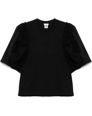 Noir Kei Ninomiya パフスリーブ Tシャツ - ブラック