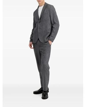 Harris Wharf London Two-Button Wool Blazer - Grey