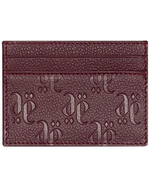 PLACE OF ELMS Logo-Embossed Cardholder - Purple