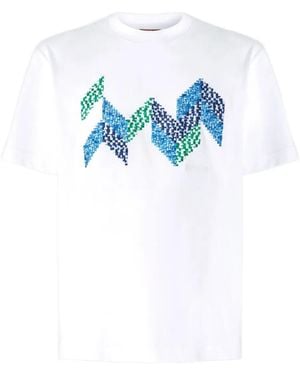 Missoni Geometric-Pattern T-Shirt - Blue