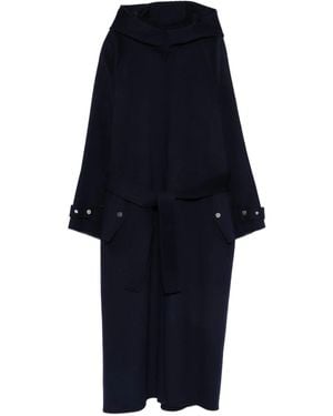 Pinko Hooded Coat - Blue