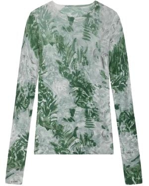 JNBY Printed Wool Jumper - Green