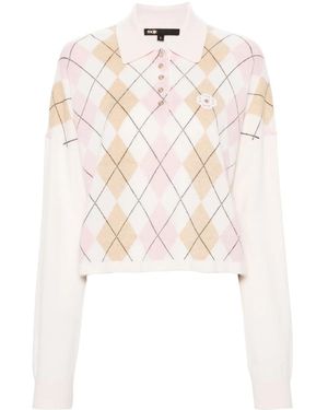 Maje Maglione A Rombi - Bianco