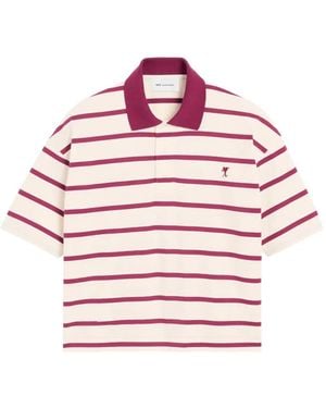 Ami Paris Cotton Arrow Polo - Pink