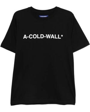 A_COLD_WALL* Logo-Print T-Shirt - Black