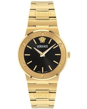 Versace Greca 38Mm Watch - Metallic
