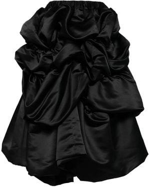 Comme des Garçons シャーリング スカート - ブラック