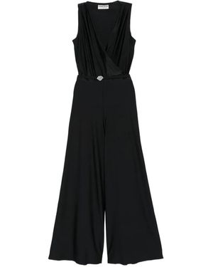 La Petite Robe Di Chiara Boni Linka V-Neck Jumpsuit - Black