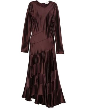 Tory Burch Tiered Panelled Dress - Purple