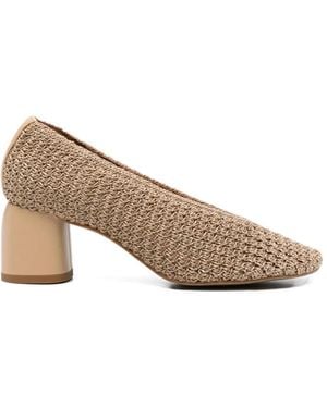 Ángel Alarcón Ester Round-Toe Court Shoes - Natural