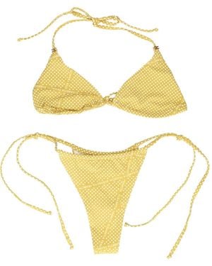 Elisabetta Franchi Bikini Mit Polka Dots - Gelb