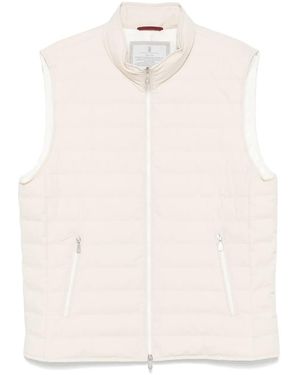 Brunello Cucinelli Lightweight Padded Vest - Natural