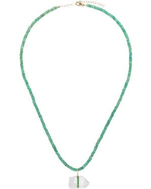 JIA JIA 14Kt Quartz Pendant Necklace - Metallic